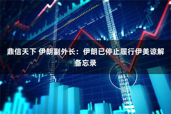 鼎信天下 伊朗副外长：伊朗已停止履行伊美谅解备忘录